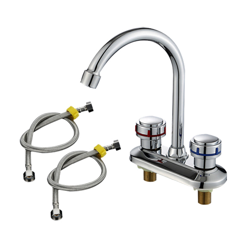 BowLift | 1or2-Handle Brushed Nickel Widespread Faucet 2 Hole Center Set Sink Faucet