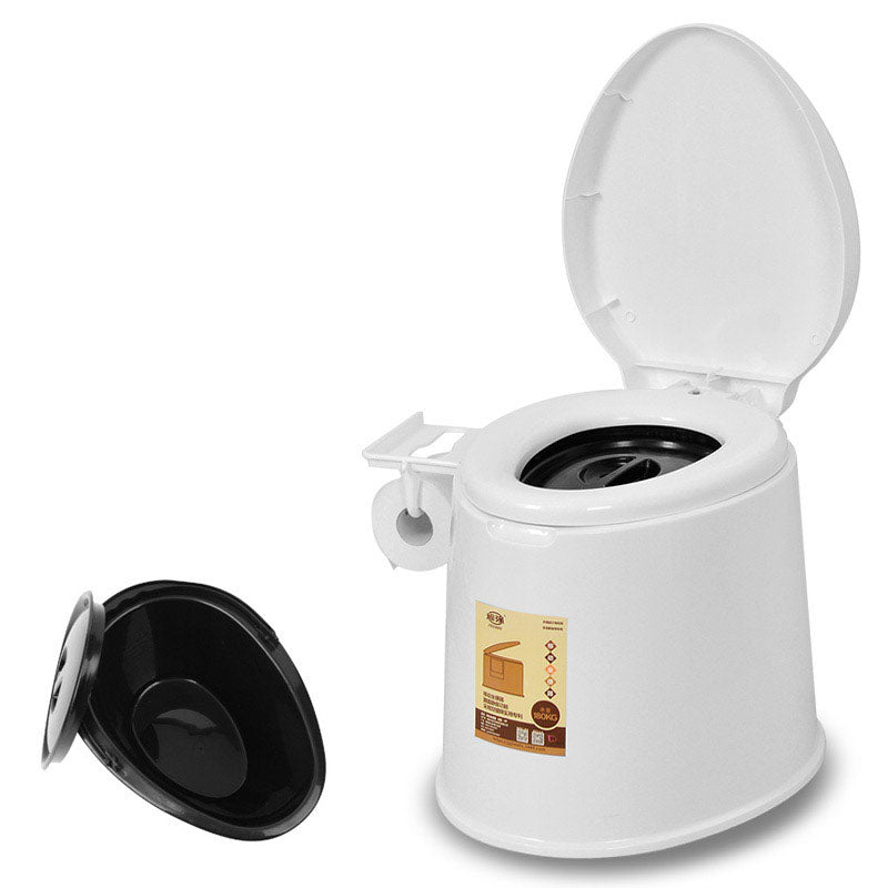 BowLift | Contemporary Plastic Floor-Mounted Toilet Bowl with Seat for the Bathroom