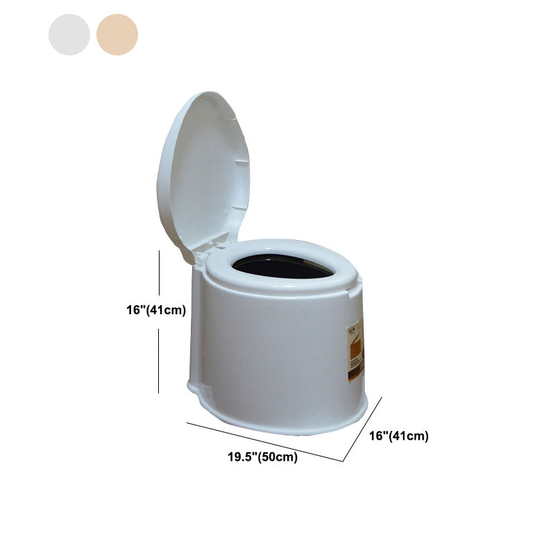 BowLift | Contemporary Plastic Floor-Mounted Toilet Bowl with Seat for the Bathroom