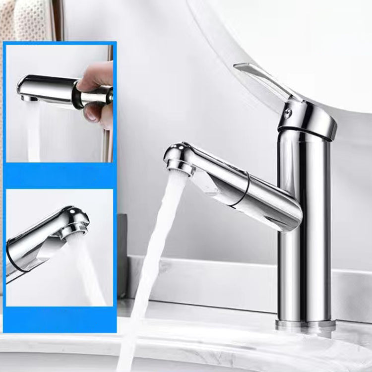 BowLift | Pull-out simple bathroom sink tap 1 hole single lever faucet