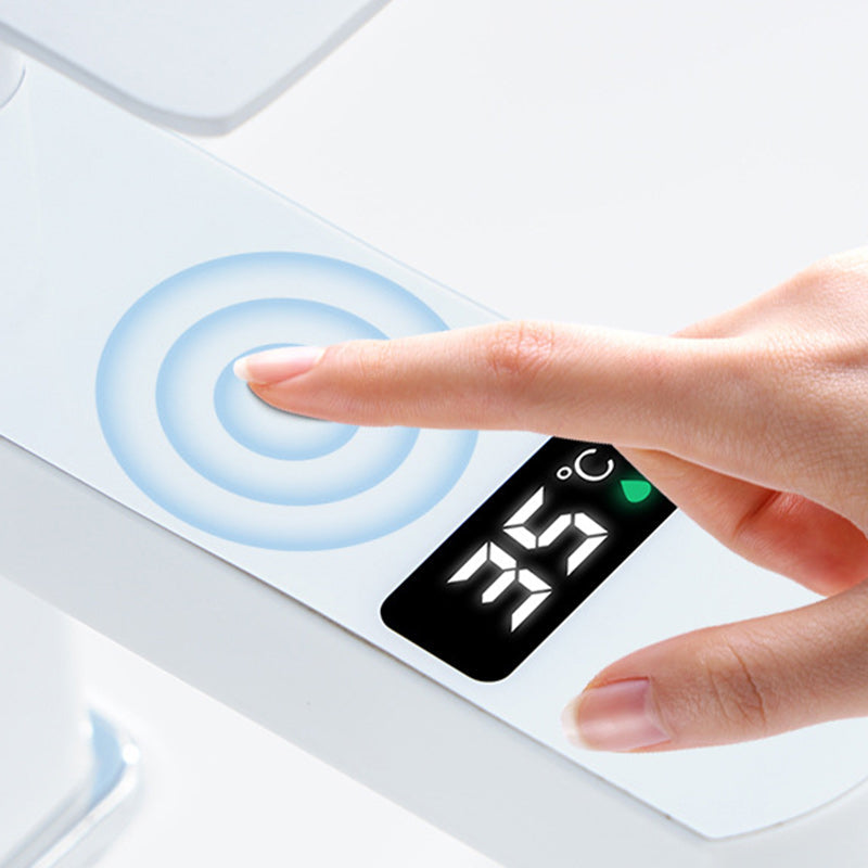 BowLift | Contemporary sink faucet Digital display Monochrome Low arch basin Bathroom sink