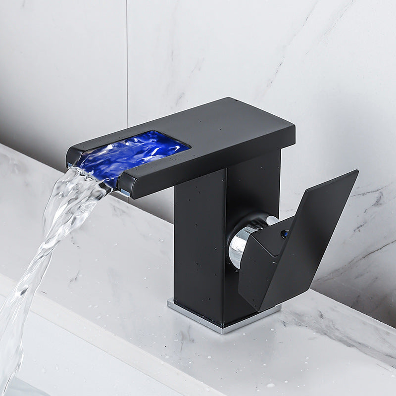 BowLift | Contemporary Sink Faucet Solid Color Low Arc Bathroom Sink Faucet