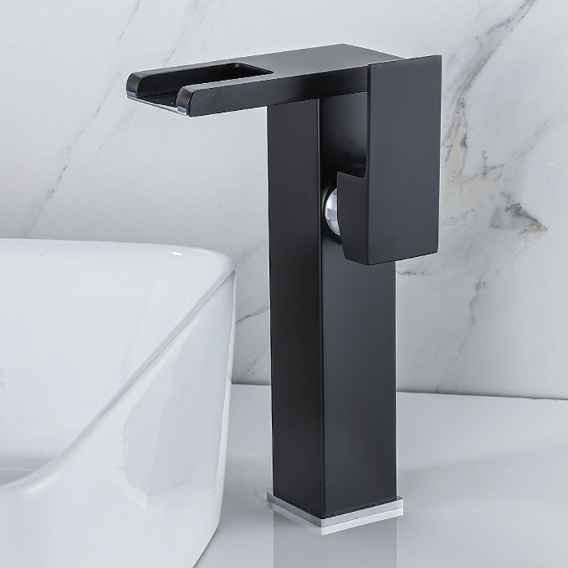 BowLift | Contemporary Sink Faucet Solid Color Low Arc Bathroom Sink Faucet