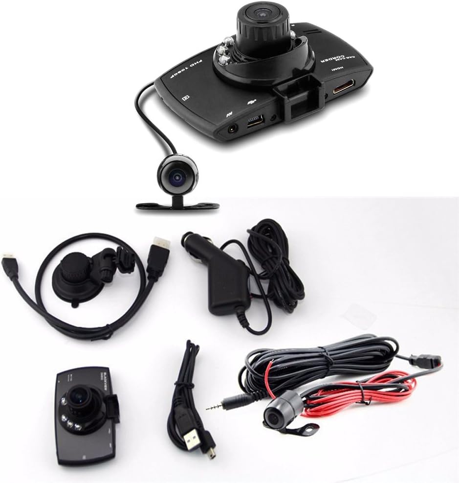 BowLift | Dual Lens Car Dash Cam G30 2.7" LCD Full HD 1080P with G-Sensor