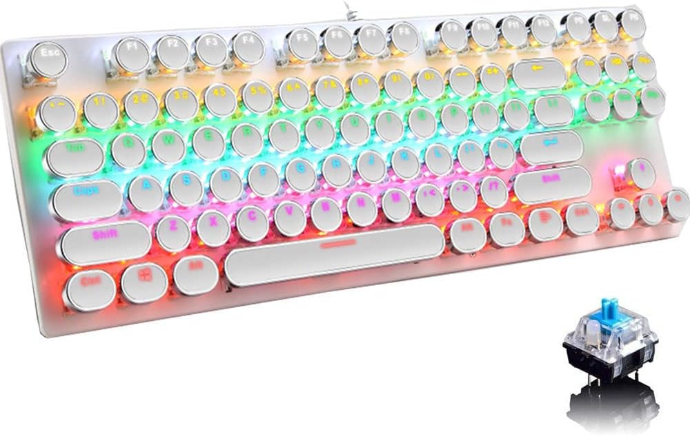 BowLift | 87-Key Mechanical Gaming Keyboard RGB Backlit Blue Switch