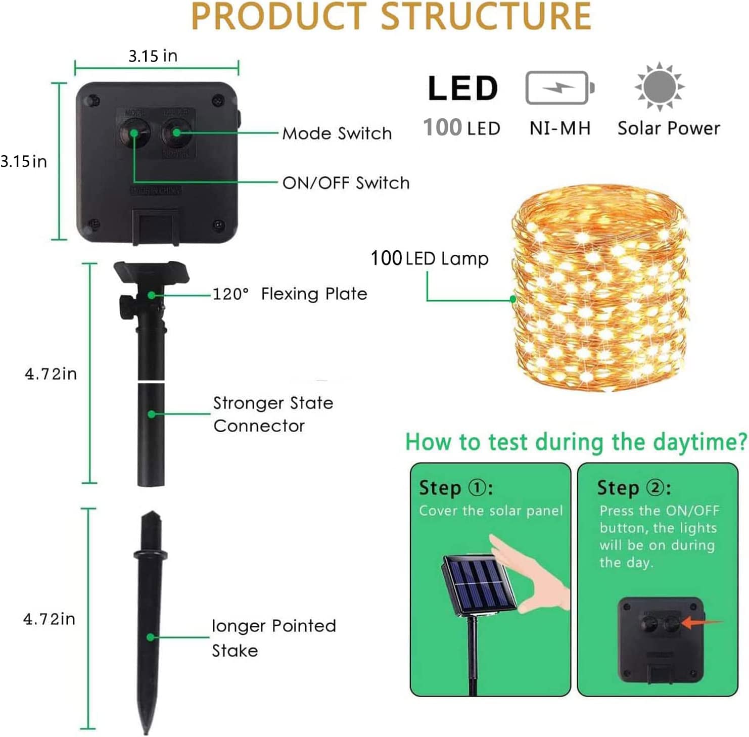 BowLift | Solar-powered Mini String Lights