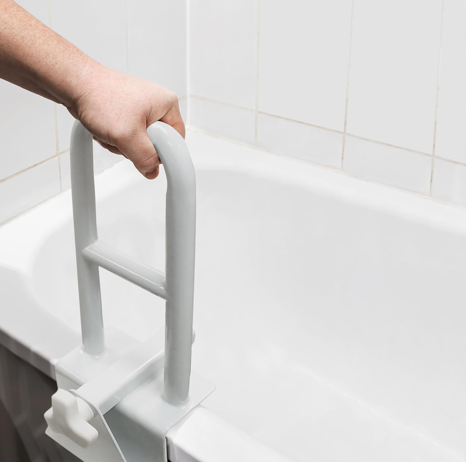 BowLift | Bathtub Safety Grab Bar for Seniors & Mobility Support – No Drill, Secure Bathroom Handle