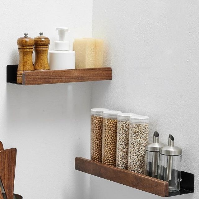 BowLift | Solid Wood Bathroom Organizer Shelves Without Drilling