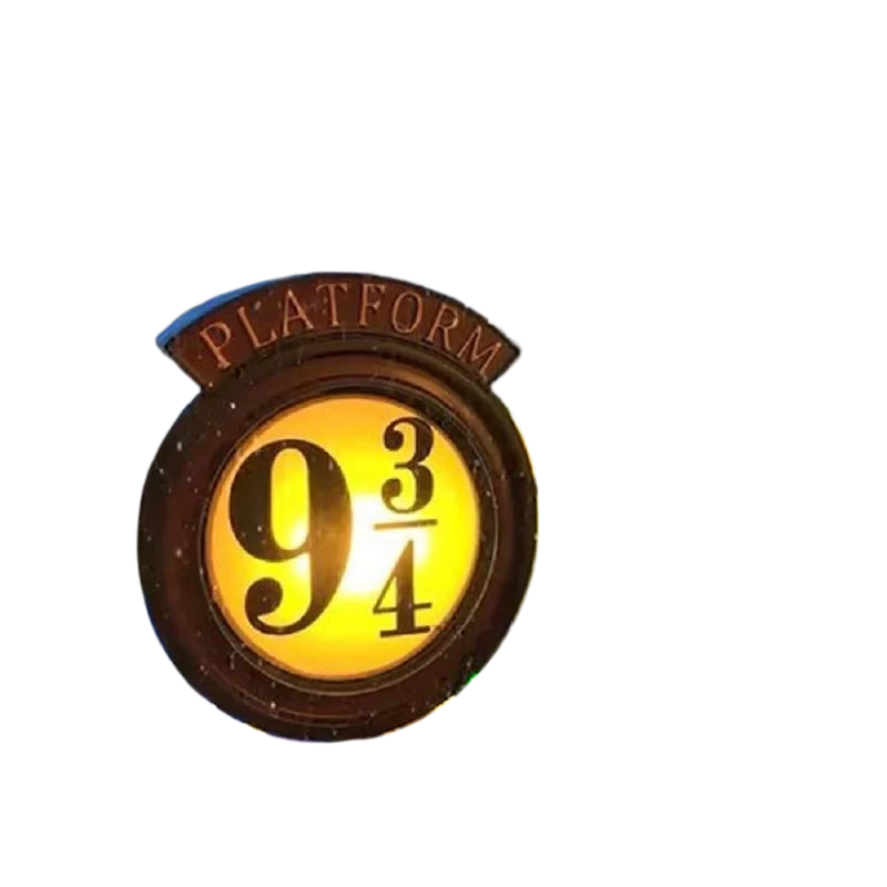 BowLift | Harry Potter 9 3/4 Figure Night Light LED Magic Wall Lamps Platform Hogwarts 3D Lamp Harry's Room Decor Kids Birthday Gift