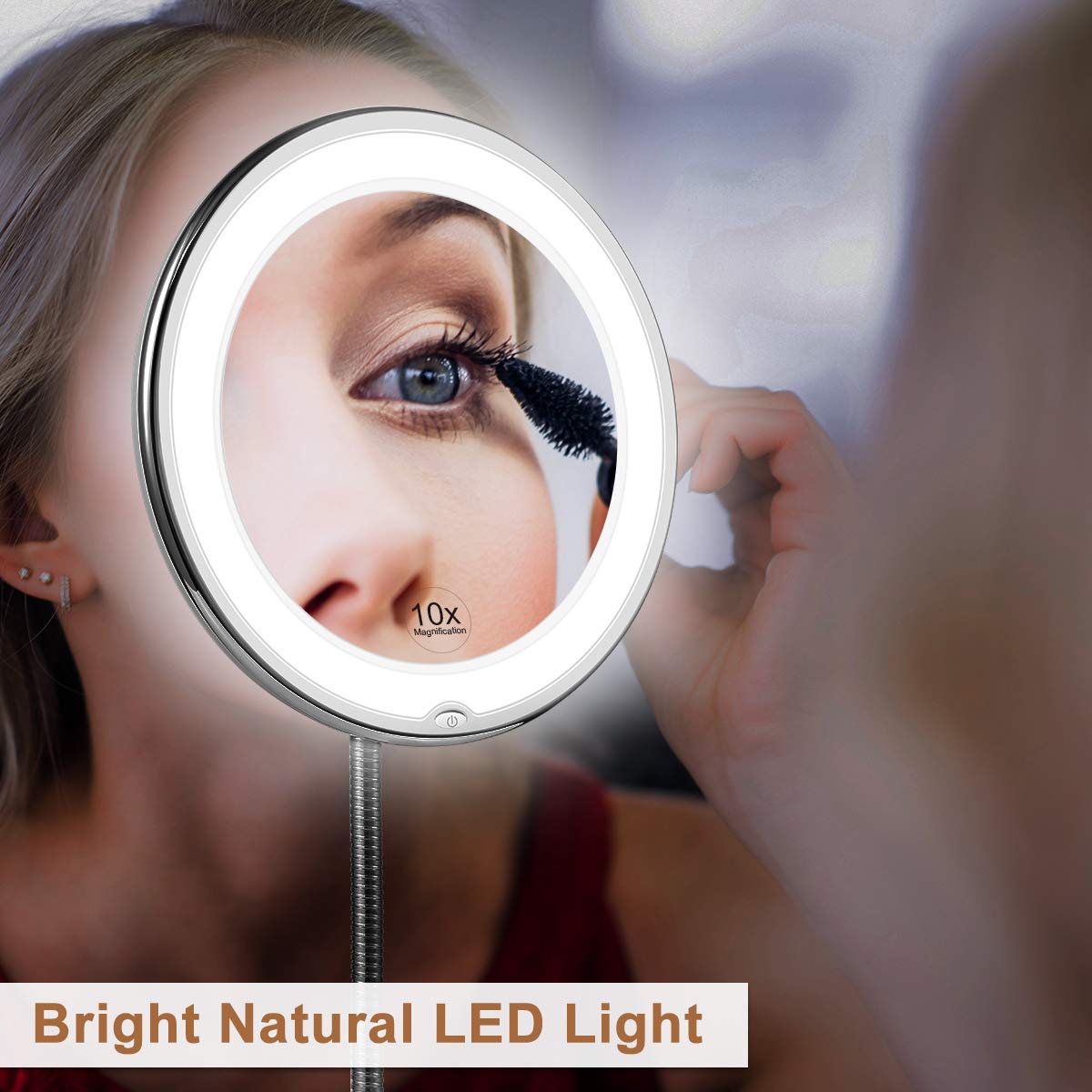 BowLift | FlexibleMirror – LED magnifying mirror with goose neck