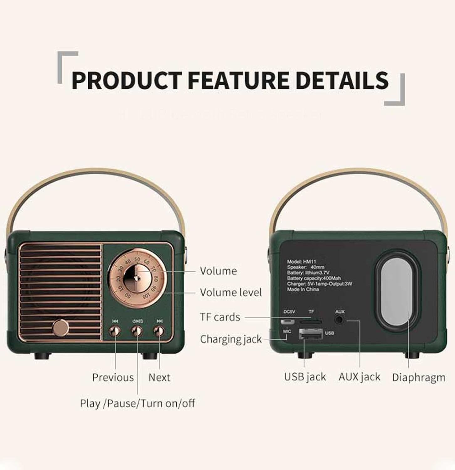 BowLift | Retro Bluetooth Speaker