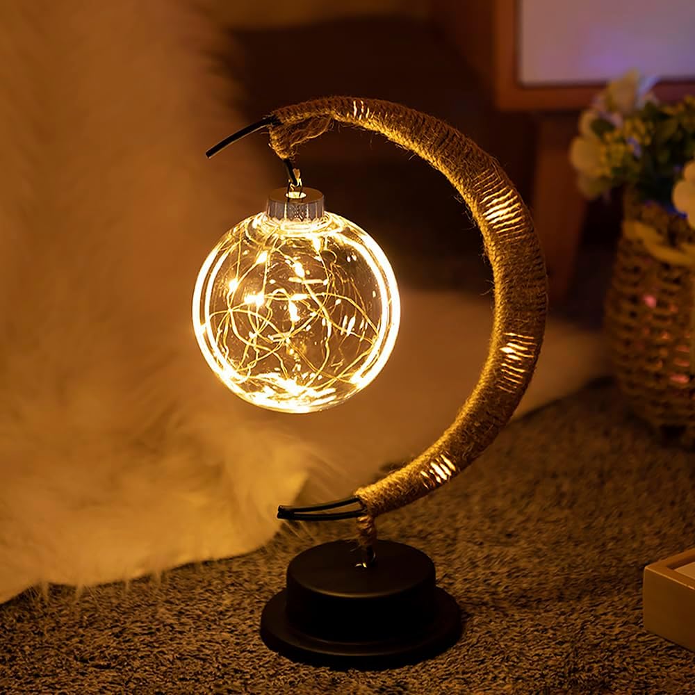 BowLift | LED Lunar Lamp - Enchanted Moon Night Light for Bedroom, Nursery & Home Decor
