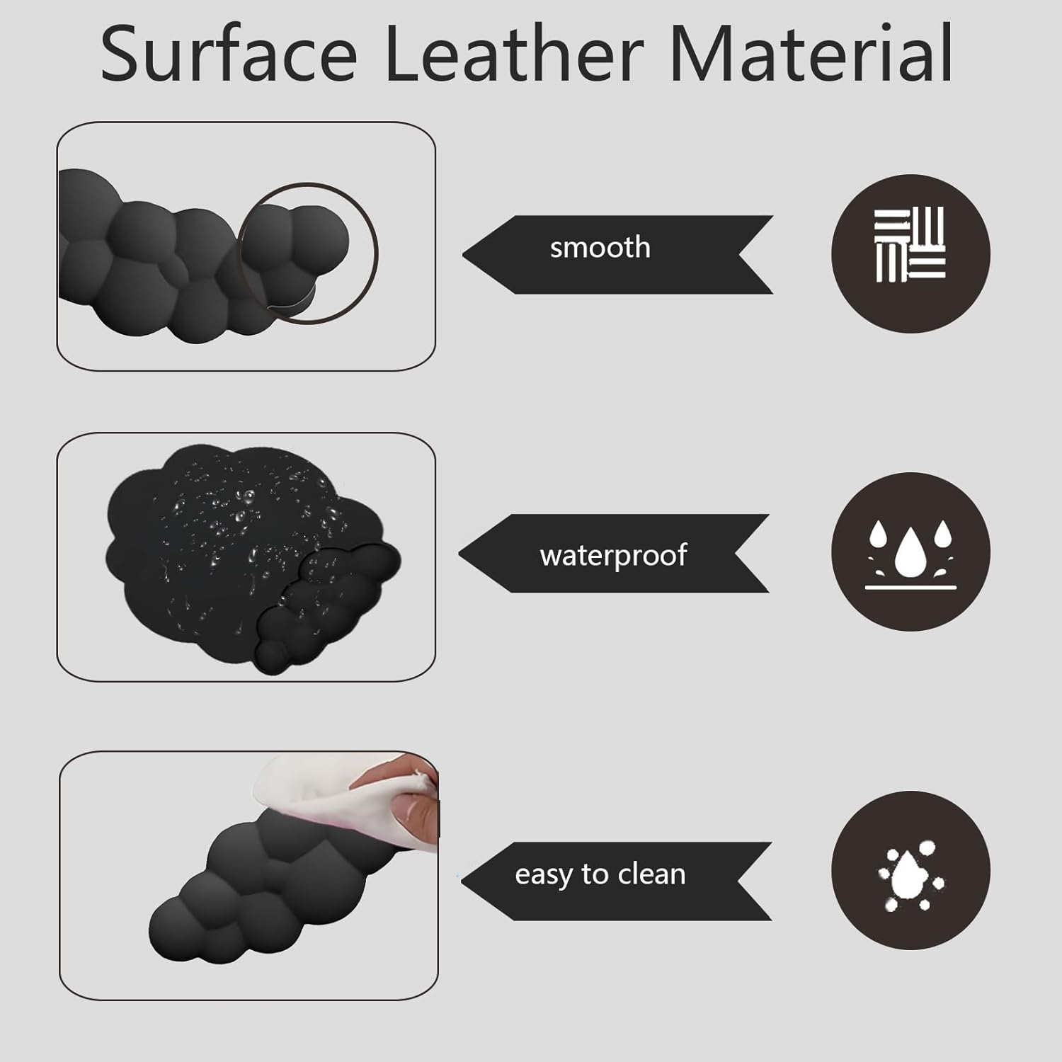 BowLift | Cloud-Shaped Ergonomic Wrist Rest Set with Mouse Pad & Coaster – Zeyora