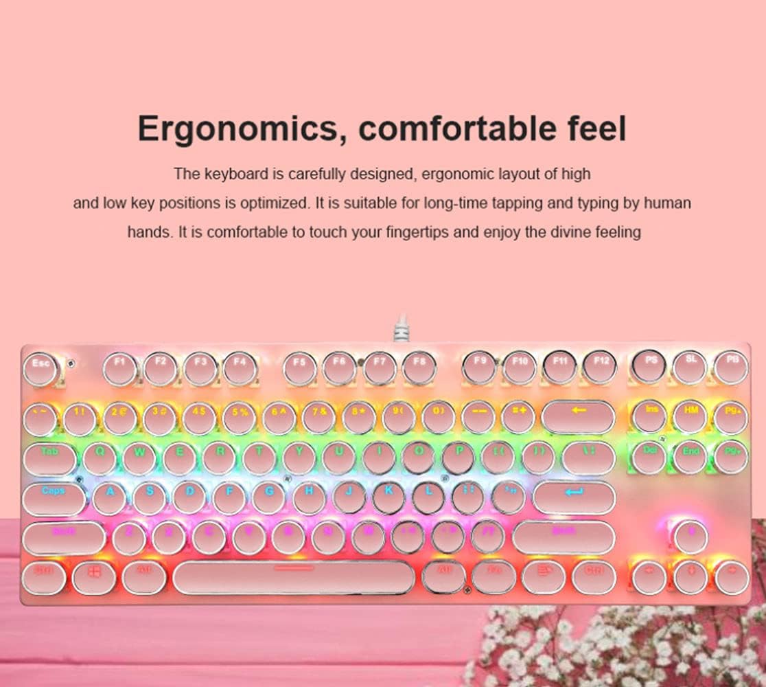 BowLift | 87-Key Mechanical Gaming Keyboard RGB Backlit Blue Switch