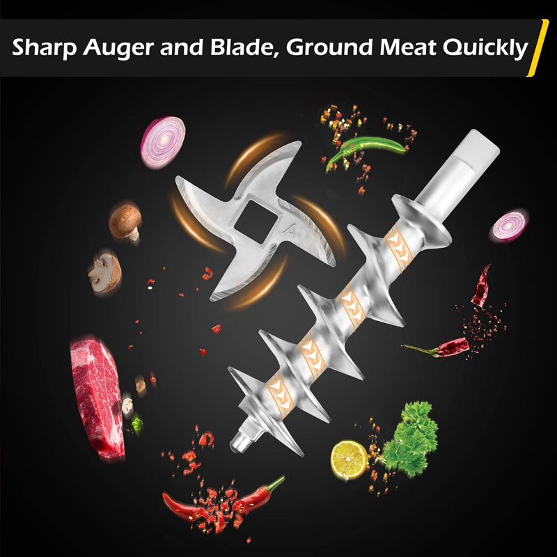 BowLift | Stainless Steel Manual Meat Grinder Meat Processor Hand Grinding Machine Sausage Stuffer Filler