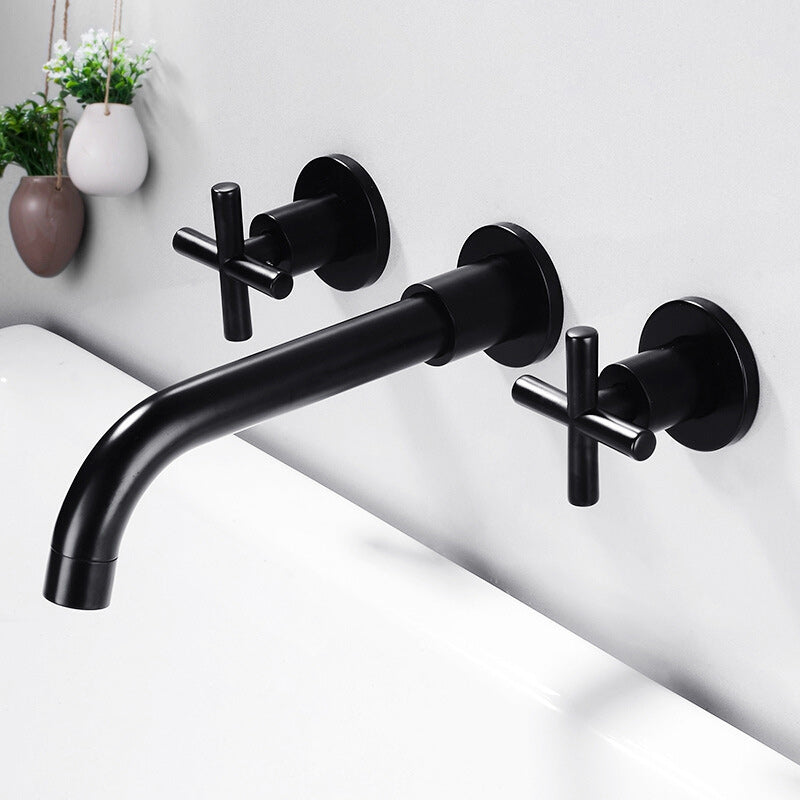 BowLift | 3 holes faucet 2 cross handle wall-mounted faucet for the bathroom
