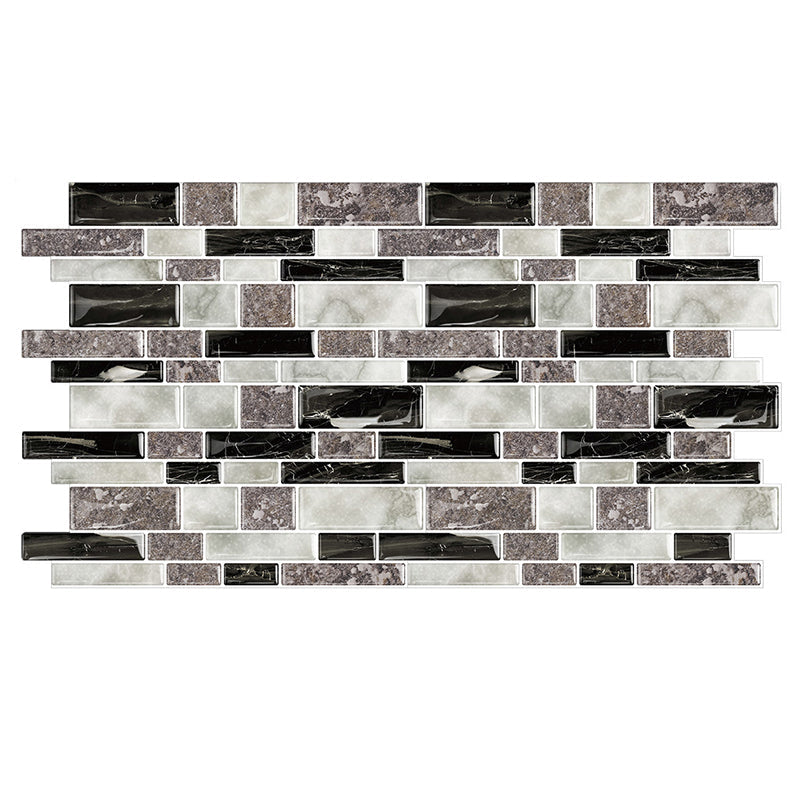BowLift | 12"x 12" Resin Mosaic Tiles Square Self-Adhesive Tiles for Backsplash & Wall Tile