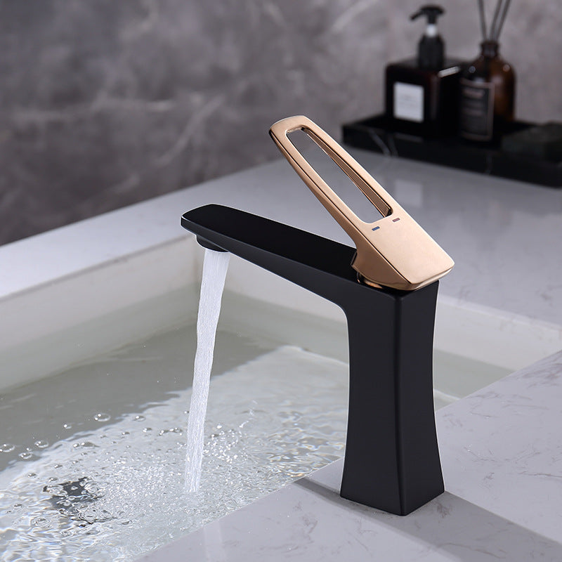 BowLift | Glam Vessel Sink Faucet Brass Lever Handles with Drain Assembly Sink Mixer