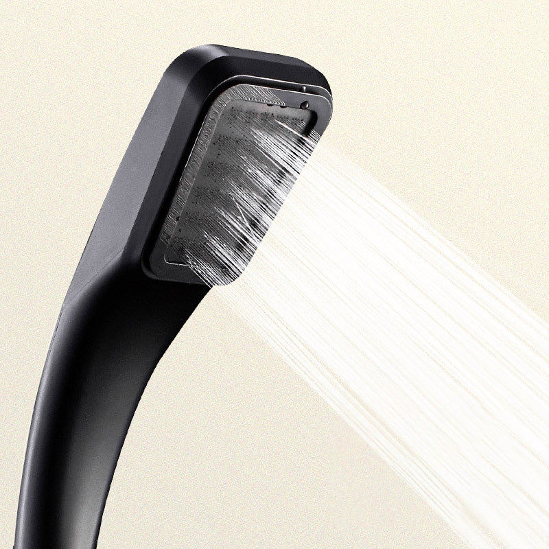 BowLift | Contemporary Showerhead Round Handheld Showerhead Combination in Black