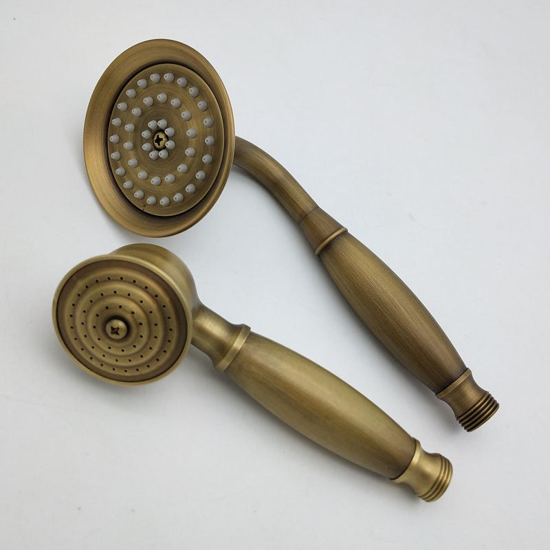 BowLift | Traditional Handheld Shower Head with Hose Polished Brass Wall Mounted Shower Head