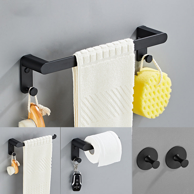 BowLift | Metal Bathroom Set 5-piece Modern Style Black Bathroom Accessories Set