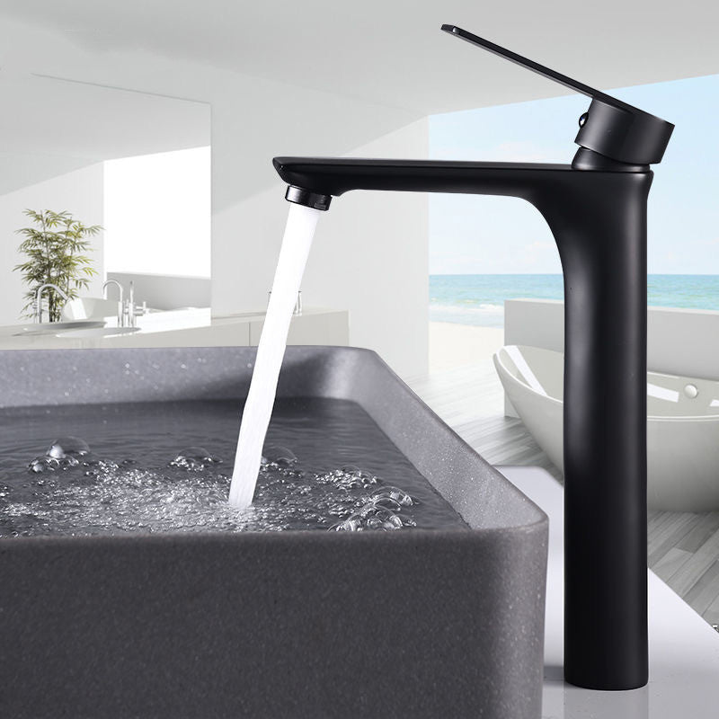 BowLift | Glam Vessel Sink Faucet Brass Lever Handles with Water Hose Sink Fitting