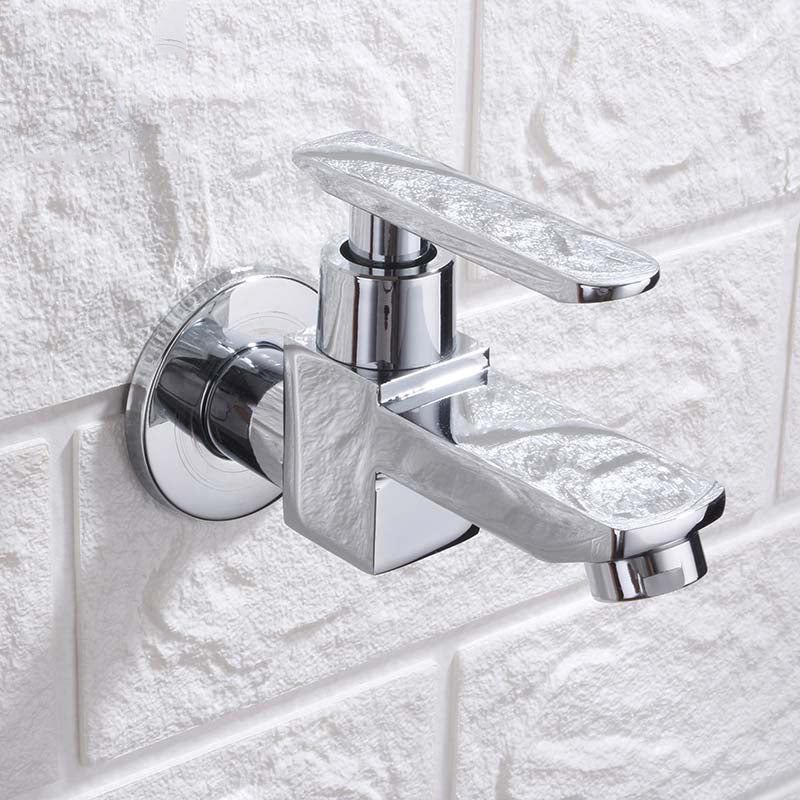 BowLift | Contemporary Wall-Mounted Bathroom Faucet Lever Handles Solid Brass Faucet