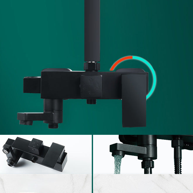 BowLift | Adjustable Spray Sample Shower Combination Metal Shower Fitting Arm Shower Head with Slip Bar