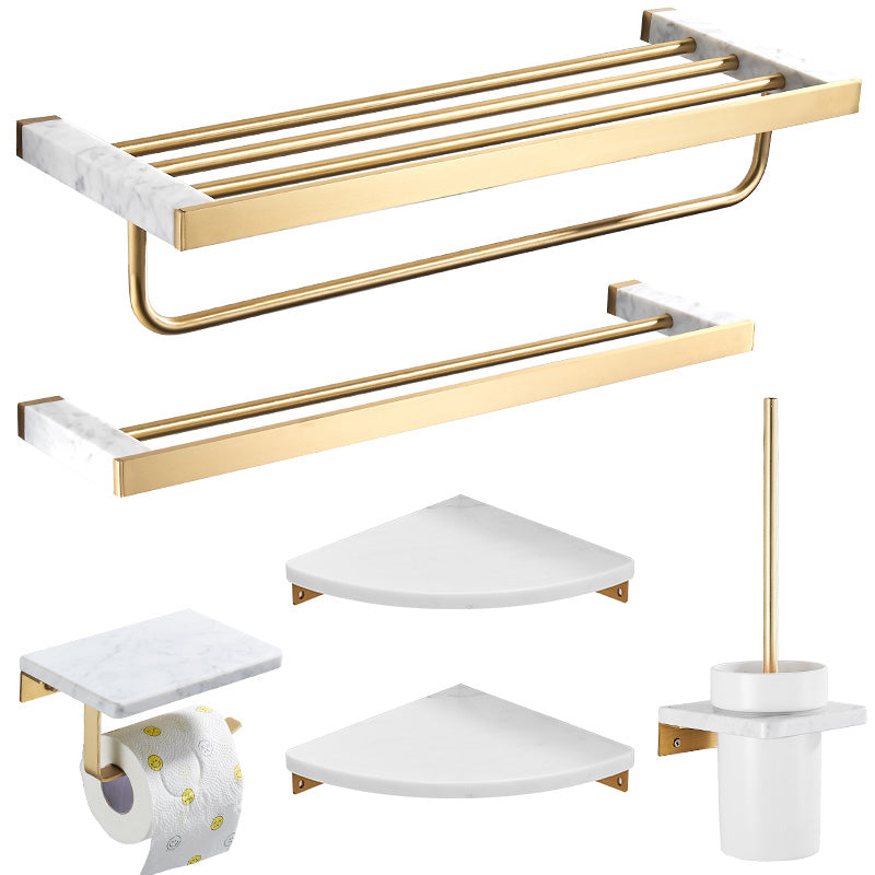 BowLift | Metal and Marble Bathroom Accessory Single or in Set in Gold