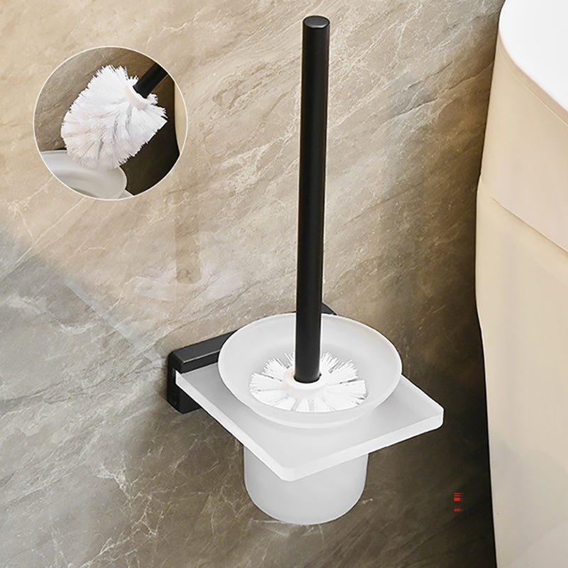 BowLift | Metal and acrylic bathroom accessories as a single piece or in a set in black