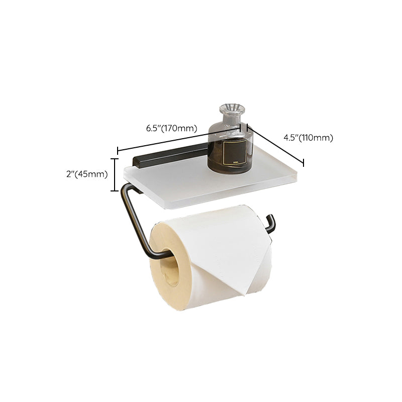 BowLift | Metal and acrylic bathroom accessories as a single piece or in a set in black