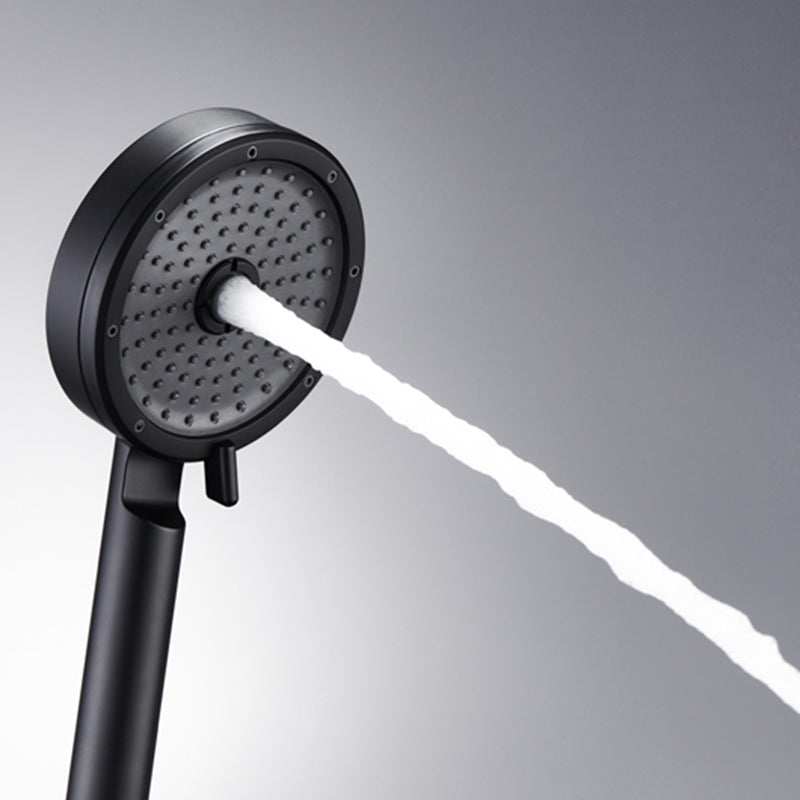 BowLift | Matt Black Hand Shower Modern 3-Stream Round Wall Mounted Hand Shower