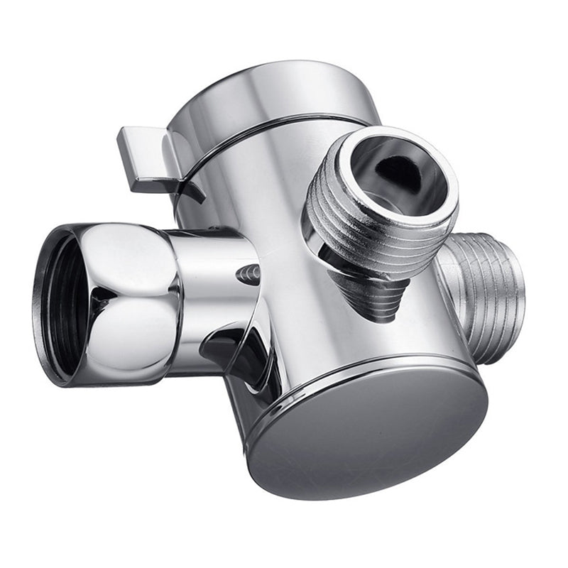 BowLift | Silver Dual Showerhead with Hose Modern Style Wall Mounted Showerhead