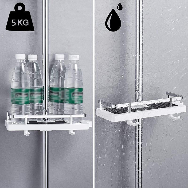 BowLift | BathBuddy | No-Drill Shower Shelf – Space-Saving Bathroom Storage