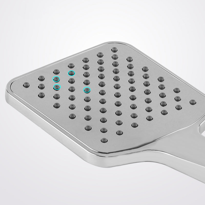 BowLift | Chrome Square Shower Head Combination Wall Mounted and Ceiling Mounted Handheld Shower