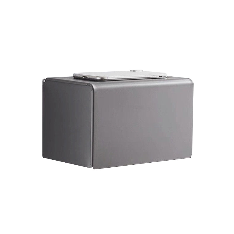 BowLift | Matt gray bathroom accessory set bathroom shelf/towel holder & paper holder included