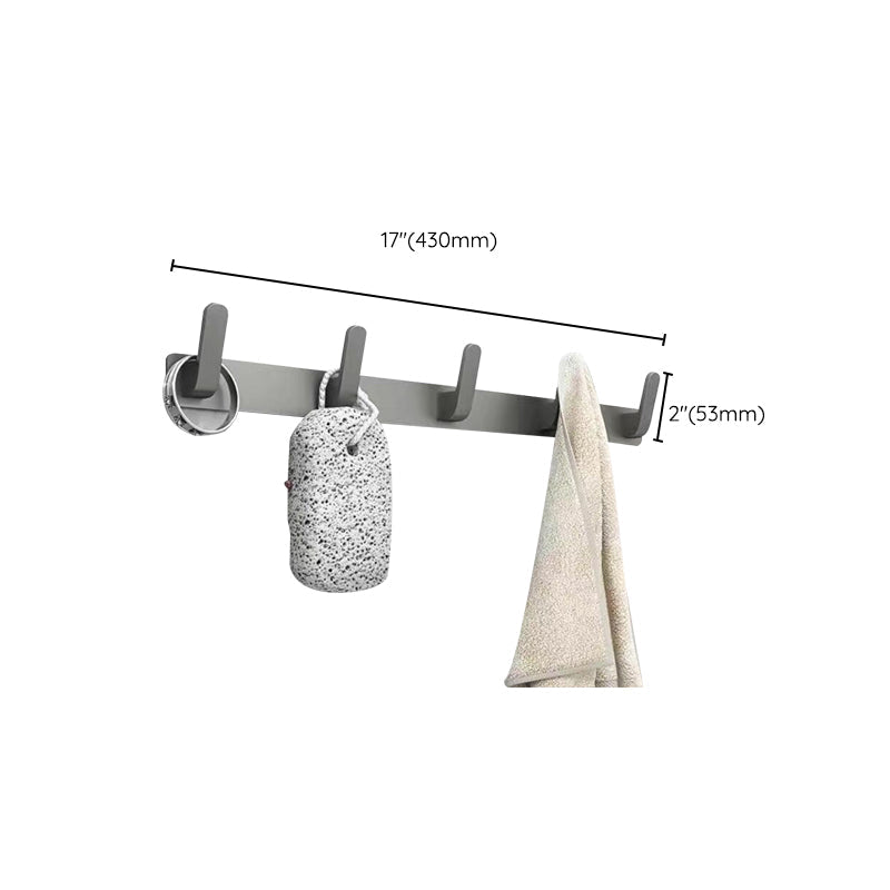 BowLift | Matt gray bathroom accessory set bathroom shelf/towel holder & paper holder included