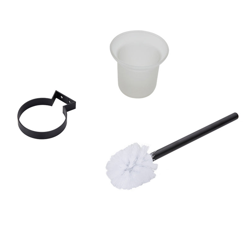 BowLift | Modern Bathroom Accessory Set Matte Black/Grey Bathroom Shelf/Towel Holder & Paper Holder