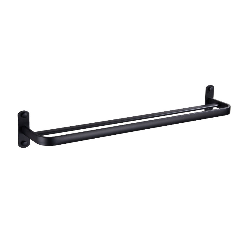 BowLift | Modern Bathroom Accessory Set Matte Black/Grey Bathroom Shelf/Towel Holder & Paper Holder