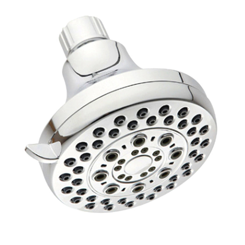 BowLift | Silver Dual Shower Head Round Rainfall Wall-Mounted Shower Head