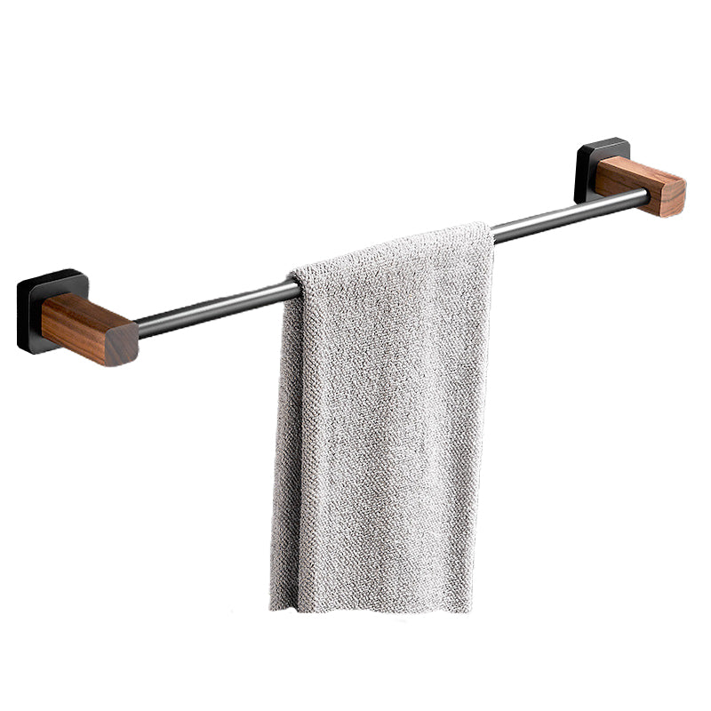 BowLift | Wood & Aluminum Bathroom Set Brown Bathroom Accessory Set