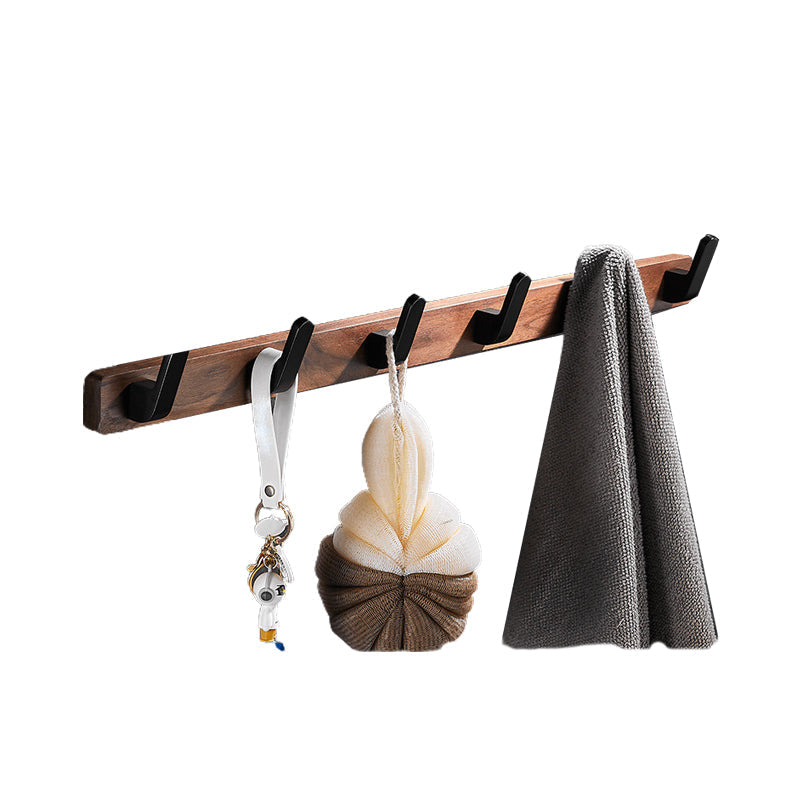 BowLift | Wood & Aluminum Bathroom Set Brown Bathroom Accessory Set
