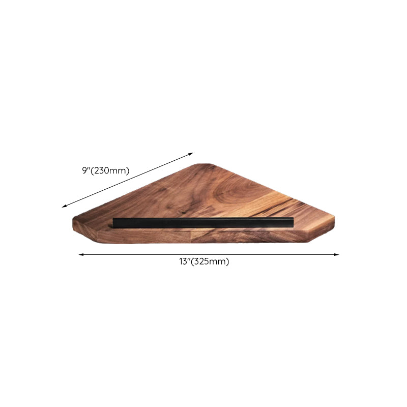 BowLift | Wood & Aluminum Bathroom Set Brown Bathroom Accessory Set