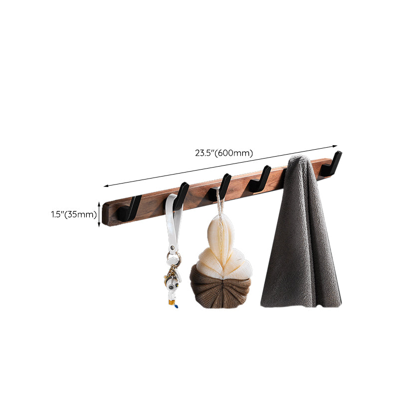 BowLift | Wood & Aluminum Bathroom Set Brown Bathroom Accessory Set