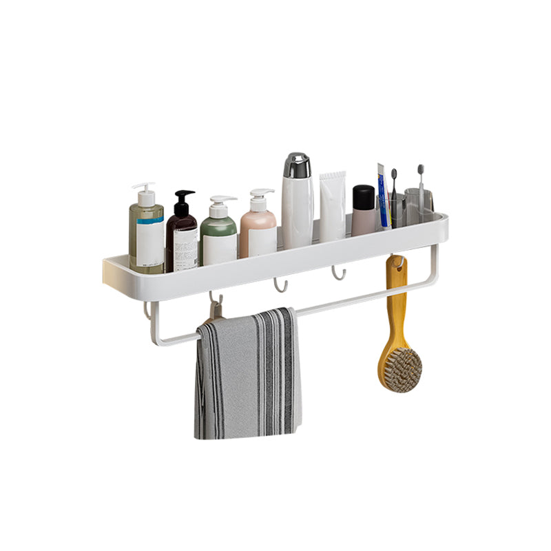 BowLift | Contemporary Bathroom Accessory Set Metal Bath Shelf in White