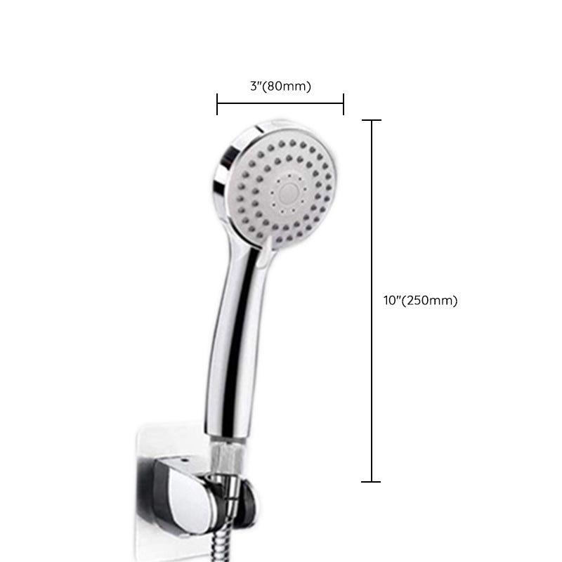 BowLift | Contemporary Shower Combination Double Shower Head Chrome Wall Mount Round Shower Head