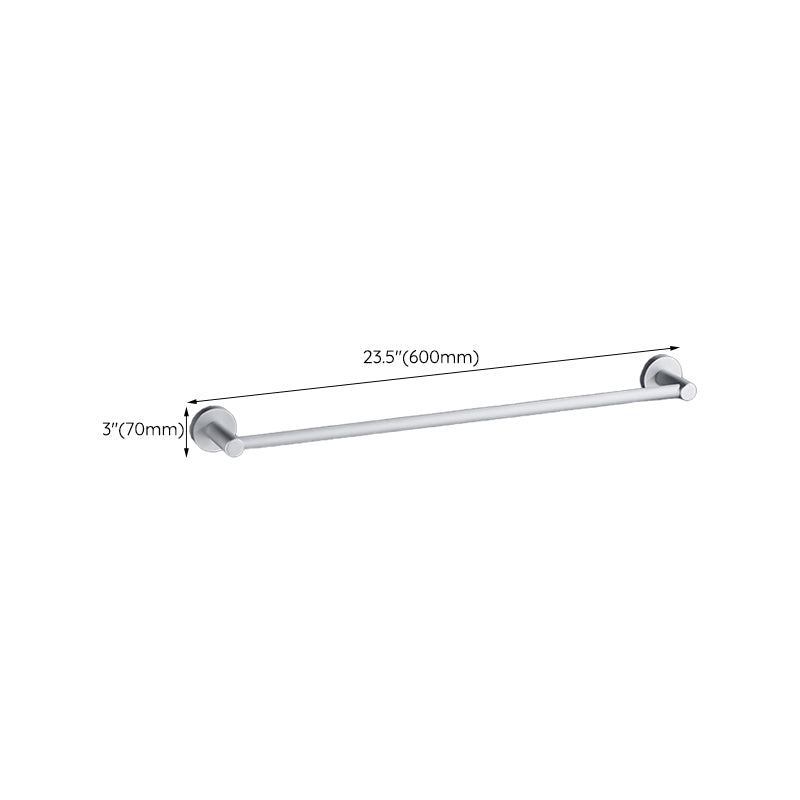 BowLift | Silver Modern Bathroom Accessory Set with Bath Shelf/Towel Rack & Bathrobe Hook