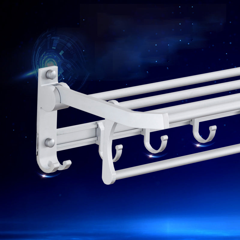 BowLift | Silver Contemporary Bathroom Hardware Set Stainless Steel Aluminum Bathroom Set
