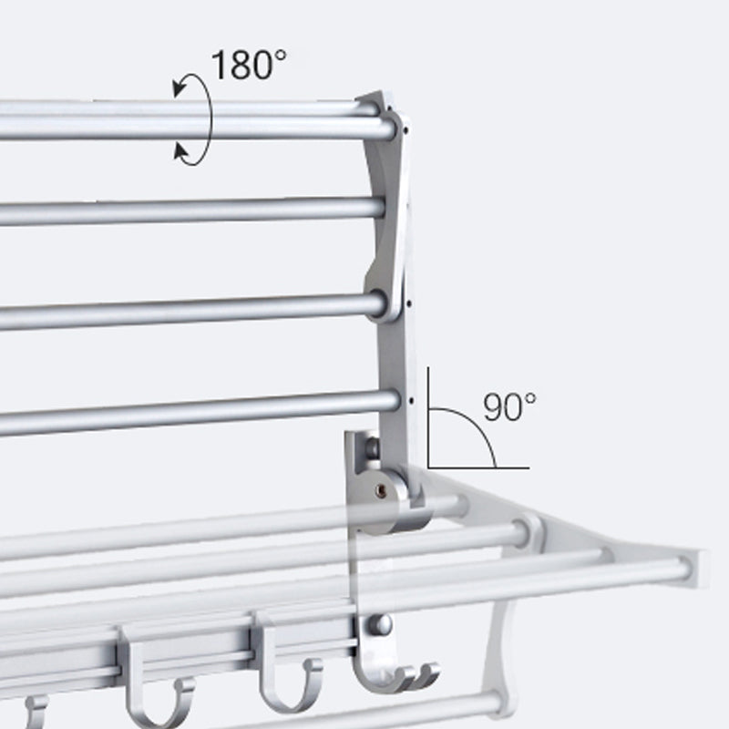 BowLift | Silver Contemporary Bathroom Hardware Set Stainless Steel Aluminum Bathroom Set