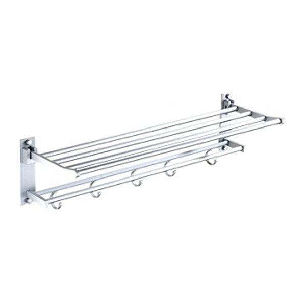 BowLift | Silver Contemporary Bathroom Hardware Set Stainless Steel Aluminum Bathroom Set